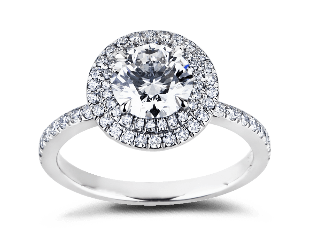 Two Row Round Pave Halo