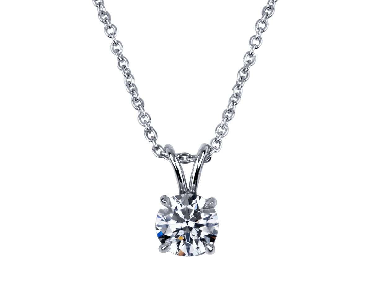 Round Solitaire Pendant