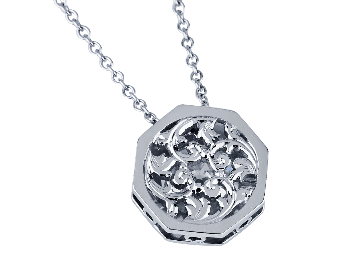 Octagonal Halo Pendant