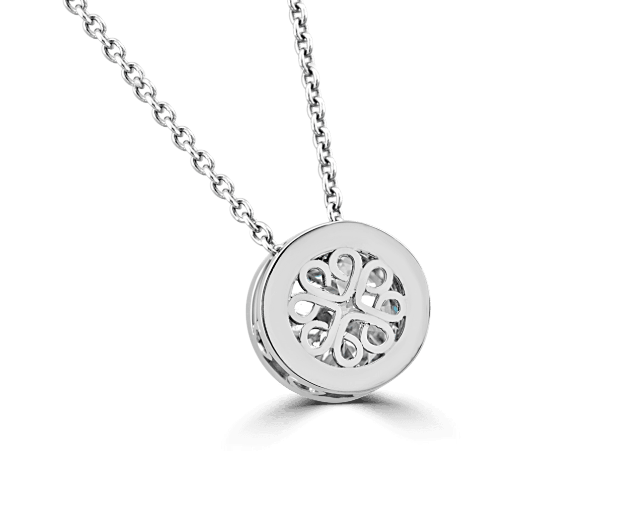 Round Bezel Set Stud Pendant