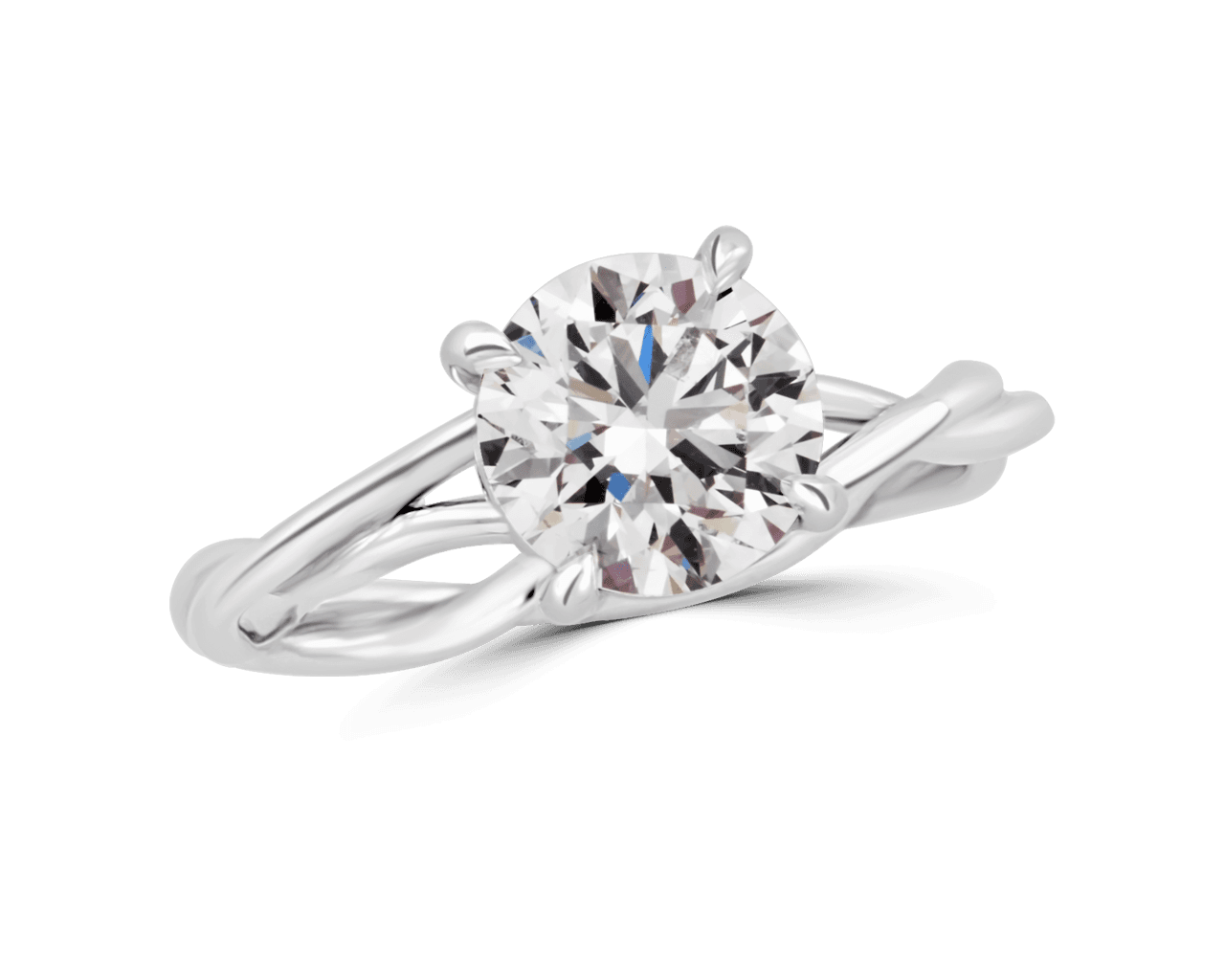 Twisted Band Trellis Solitaire