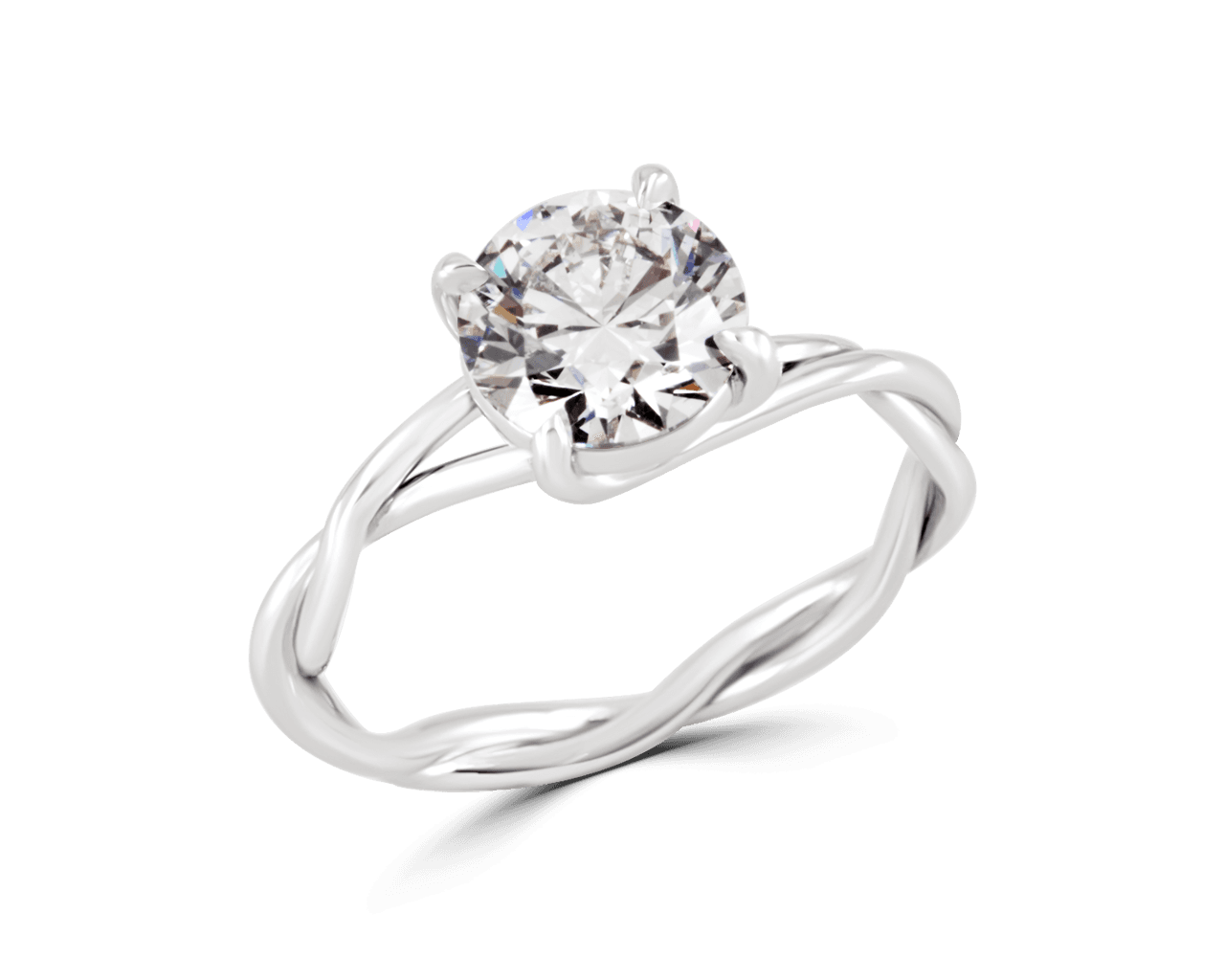 Twisted Band Trellis Solitaire
