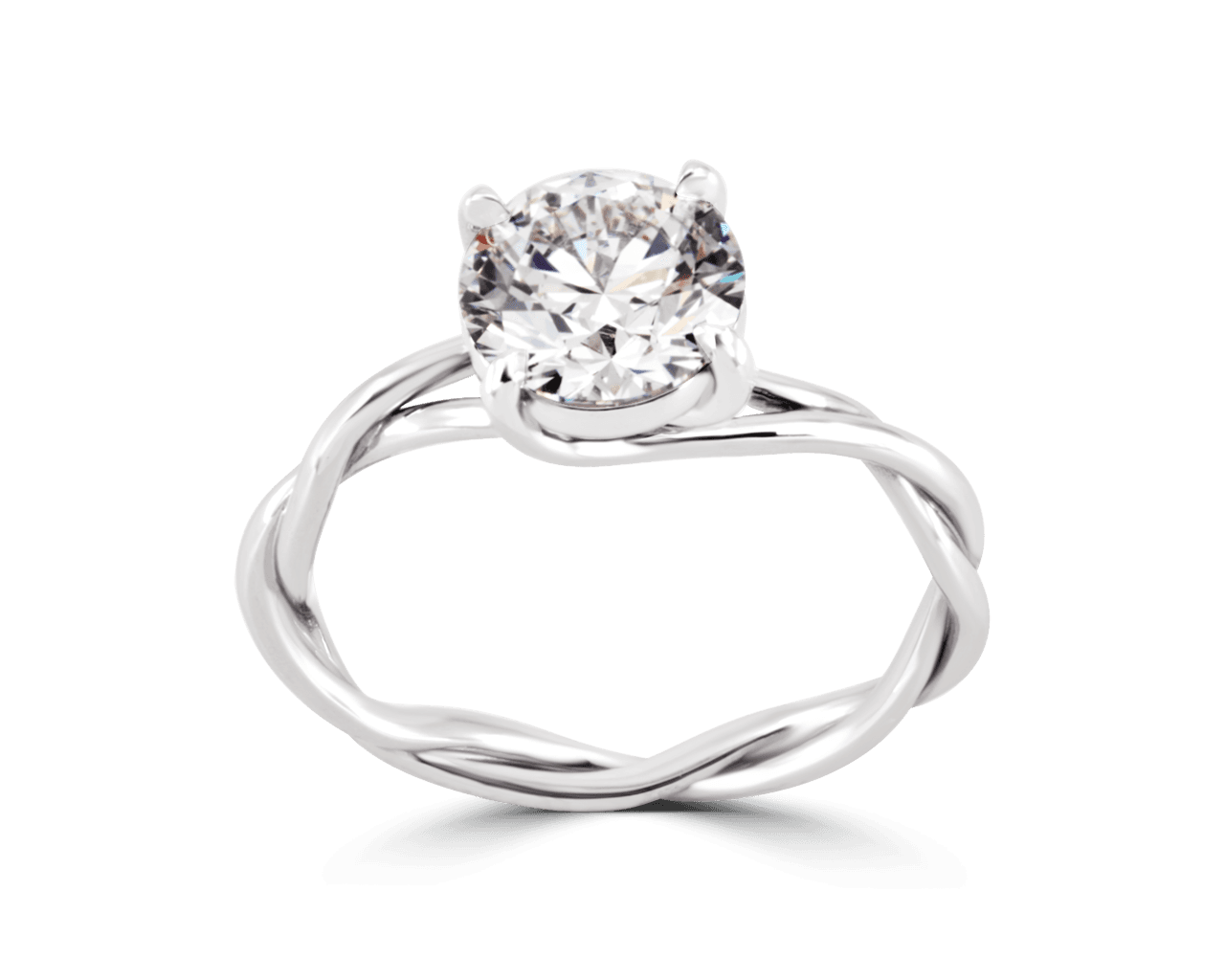 Twisted Band Trellis Solitaire
