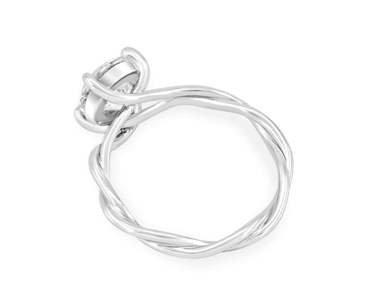 Twisted Band Trellis Solitaire