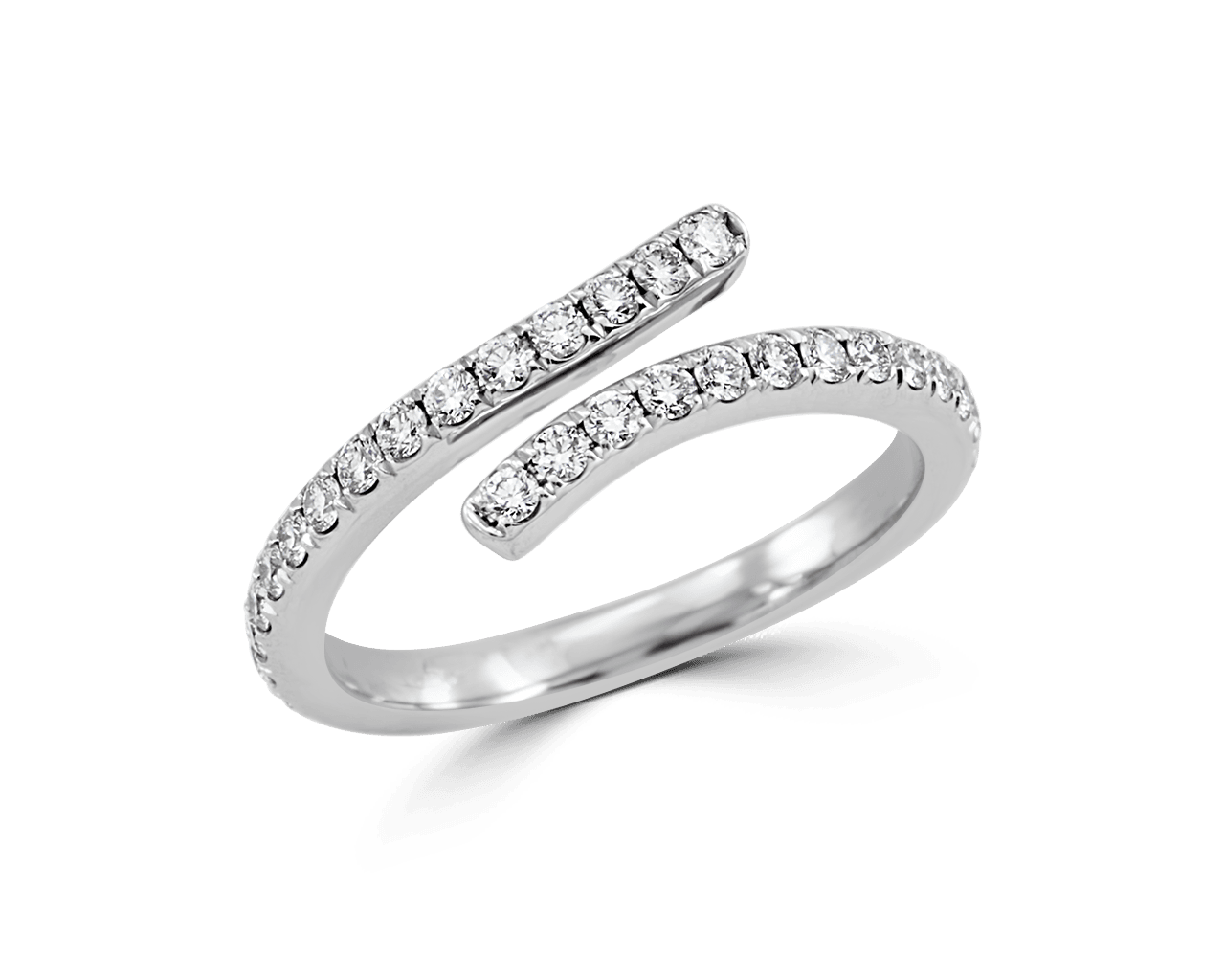 Pave Set Wrap Around Band