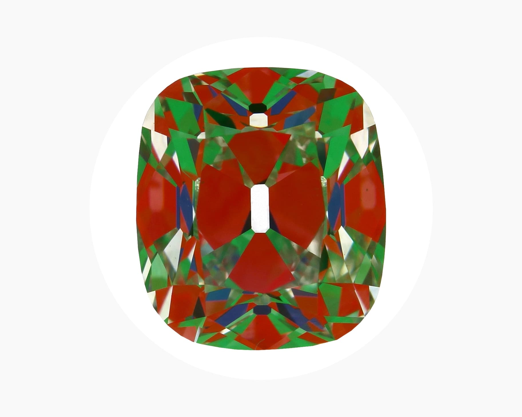 ASET image of 1.05ct Super Ideal Antique Cushion OMB Diamond