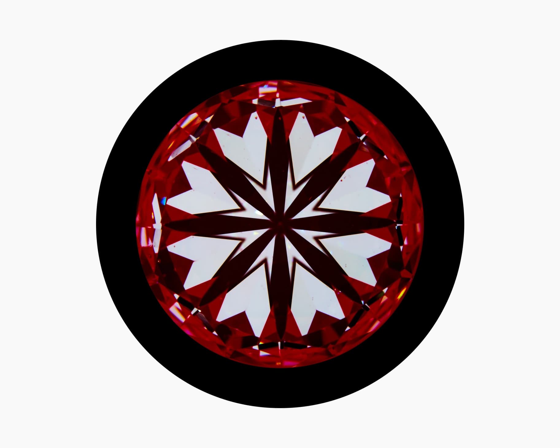 Hearts image of 3.57ct Super Ideal Hearts & Arrows Round Diamond