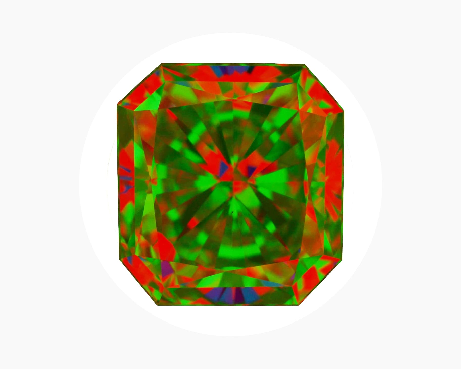 ASET image of 2.01ct Radiant Diamond