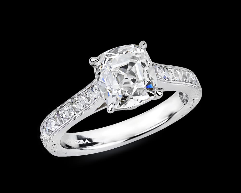 The Anya Solitaire with French Cut Diamonds