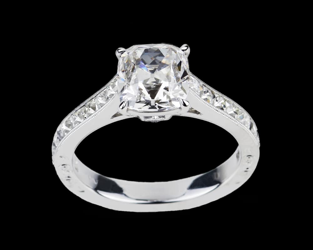 The Anya Solitaire with French Cut Diamonds