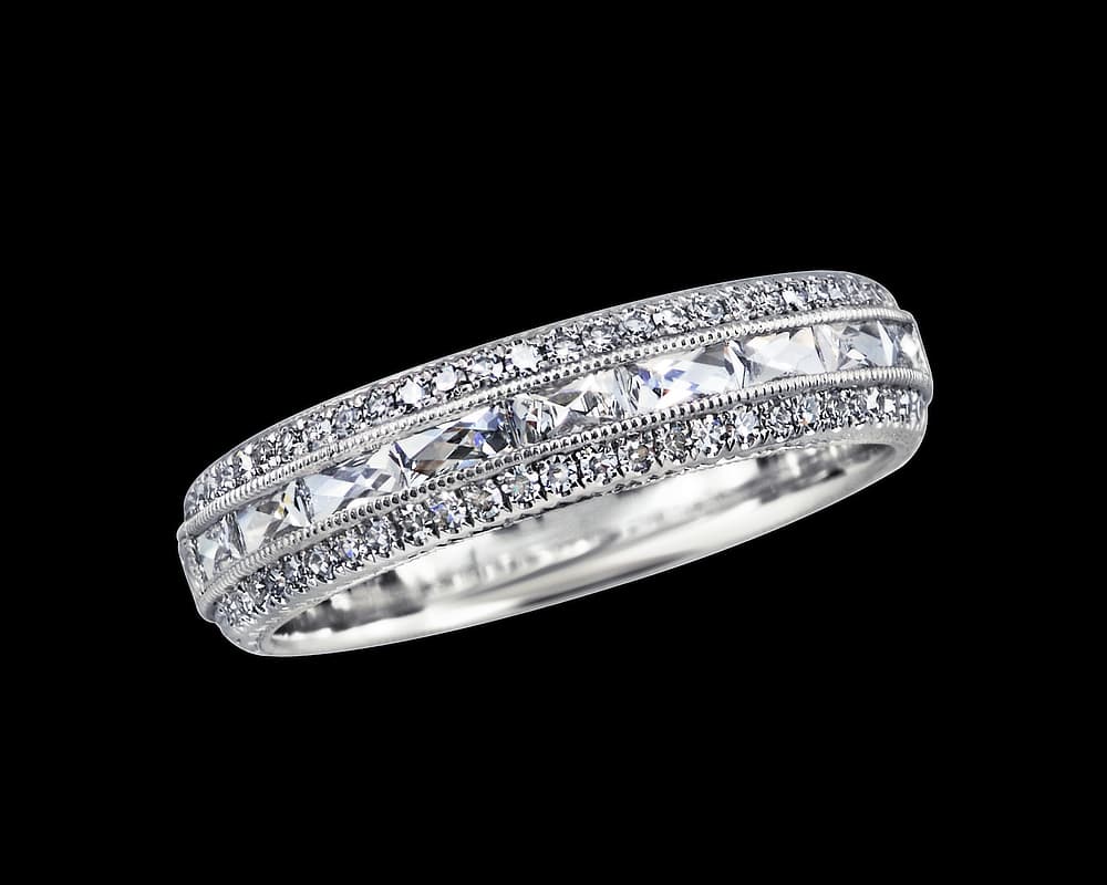 Channel Set French Cut Pave Band