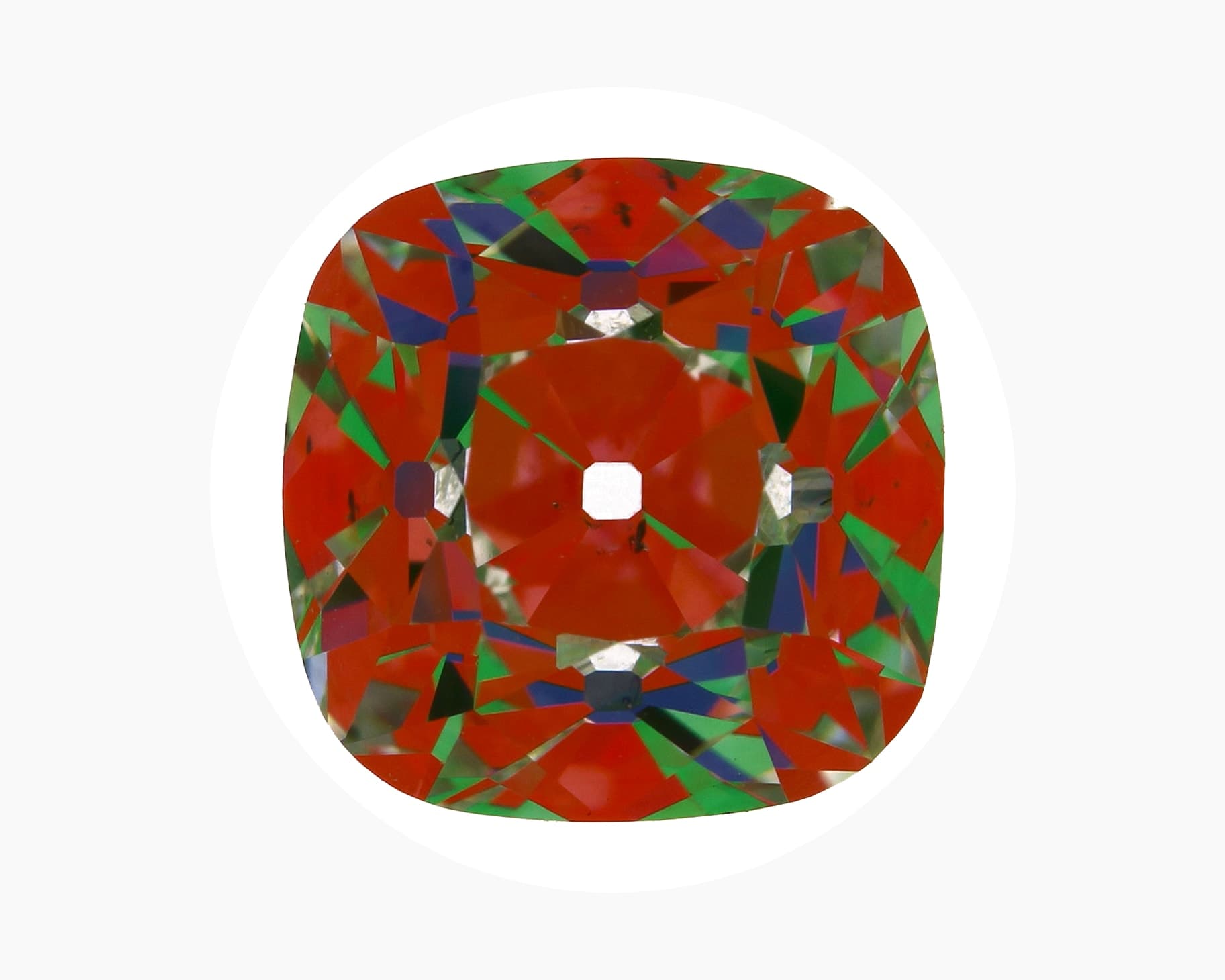 ASET image of 1.53ct Super Ideal Antique Cushion OMB Diamond