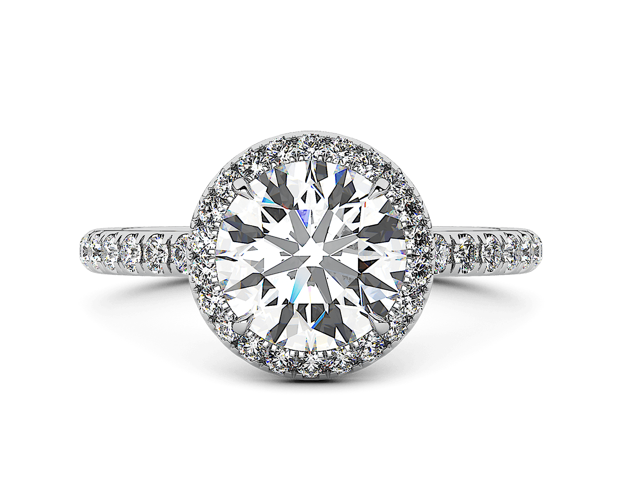 The Emilya Halo Engagement Ring