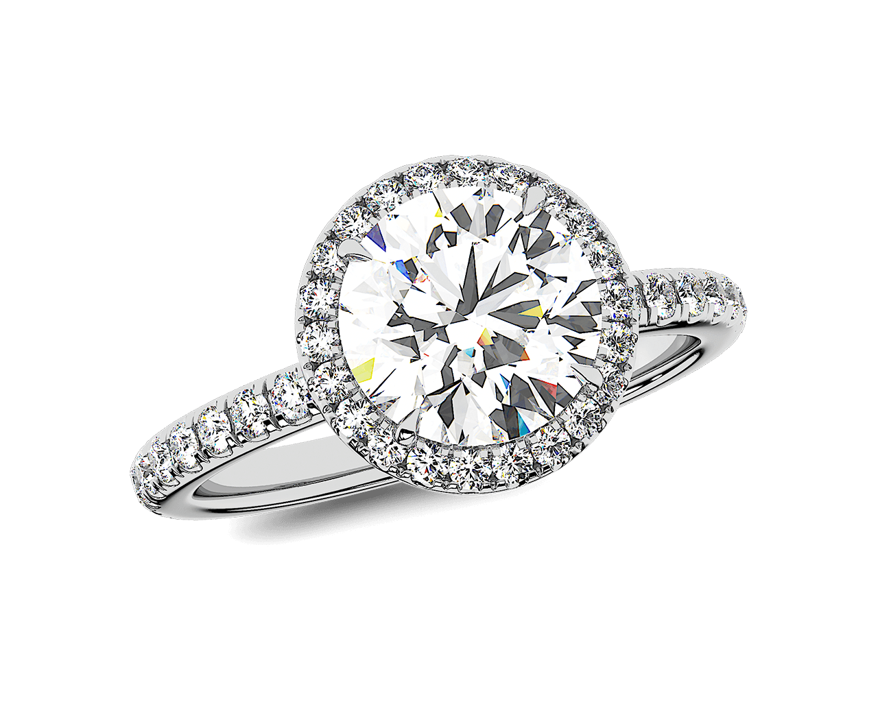 The Emilya Halo Engagement Ring