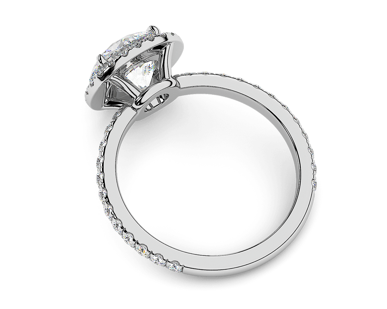 The Emilya Halo Engagement Ring