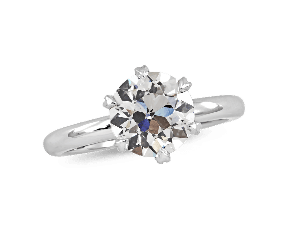 The Gabriella Six Prong Solitaire with Flush Fit