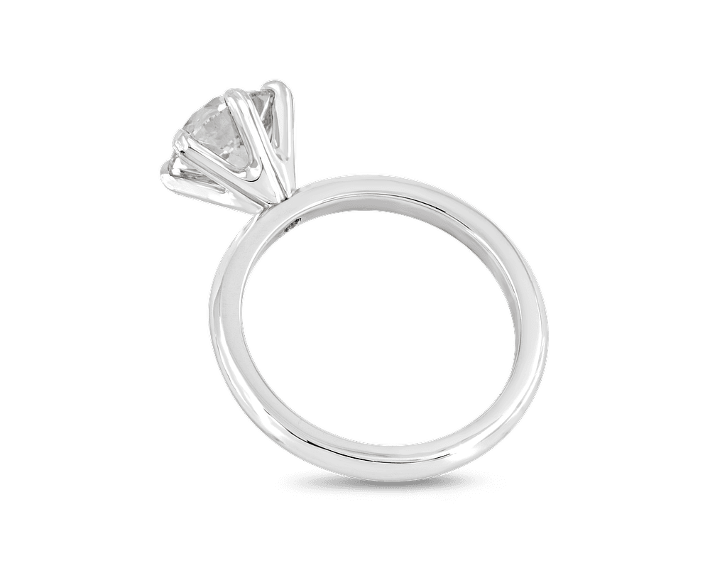 The Gabriella Six Prong Solitaire with Flush Fit