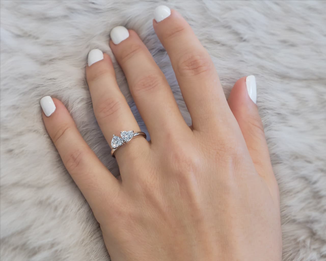 Heart Shaped You and Me Ring