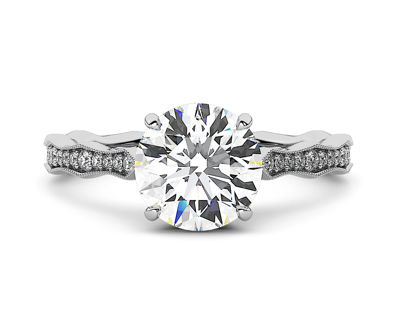The Laurel Pave Solitaire
