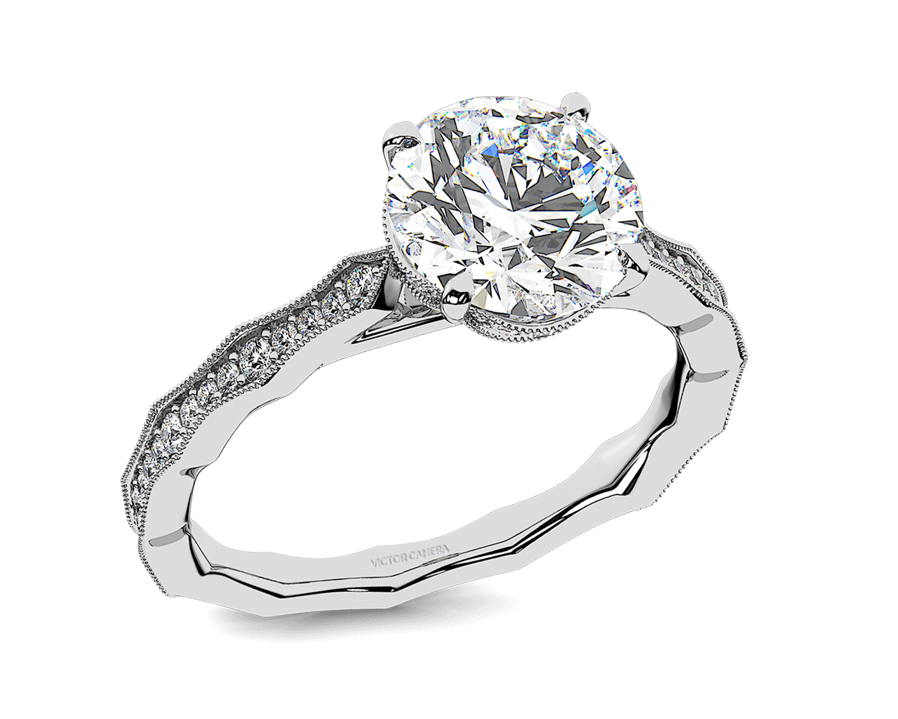 The Laurel Pave Solitaire