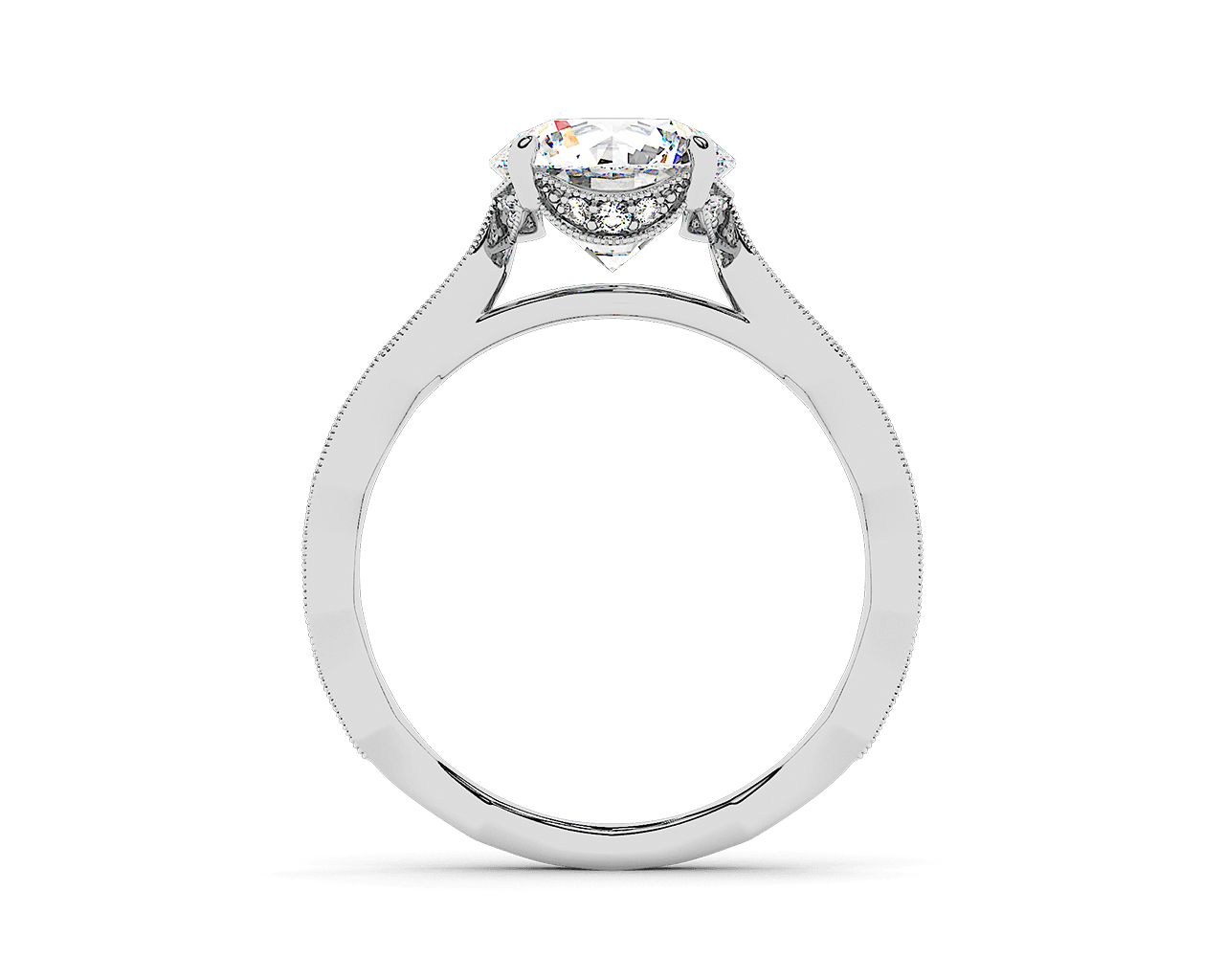 The Laurel Pave Solitaire