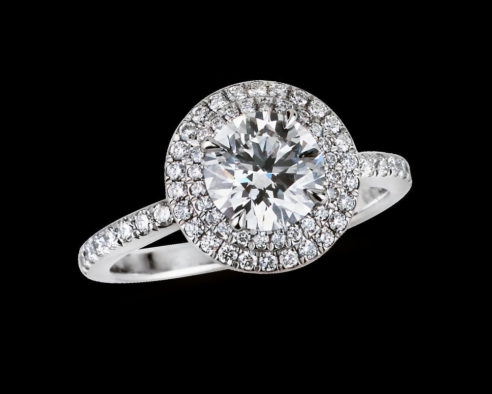 Two Row Round Pave Halo