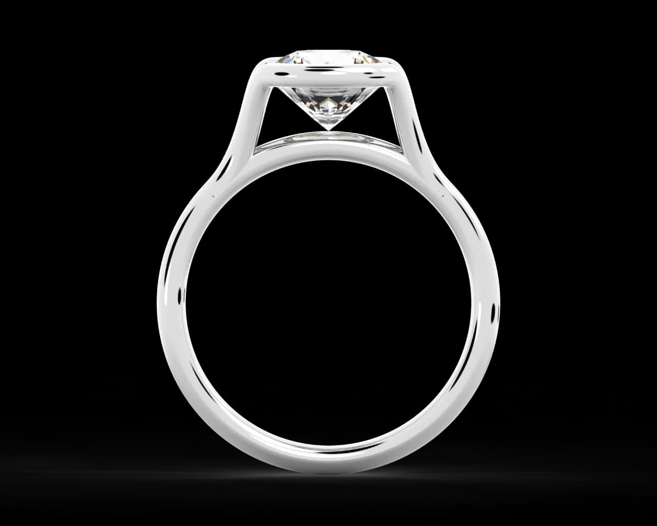 The Adeline Split Bezel Solitaire
