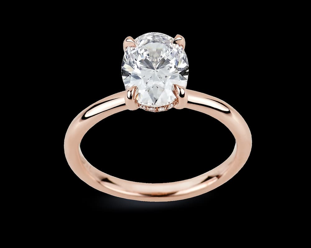 The Alaria Solitaire in Rose Gold