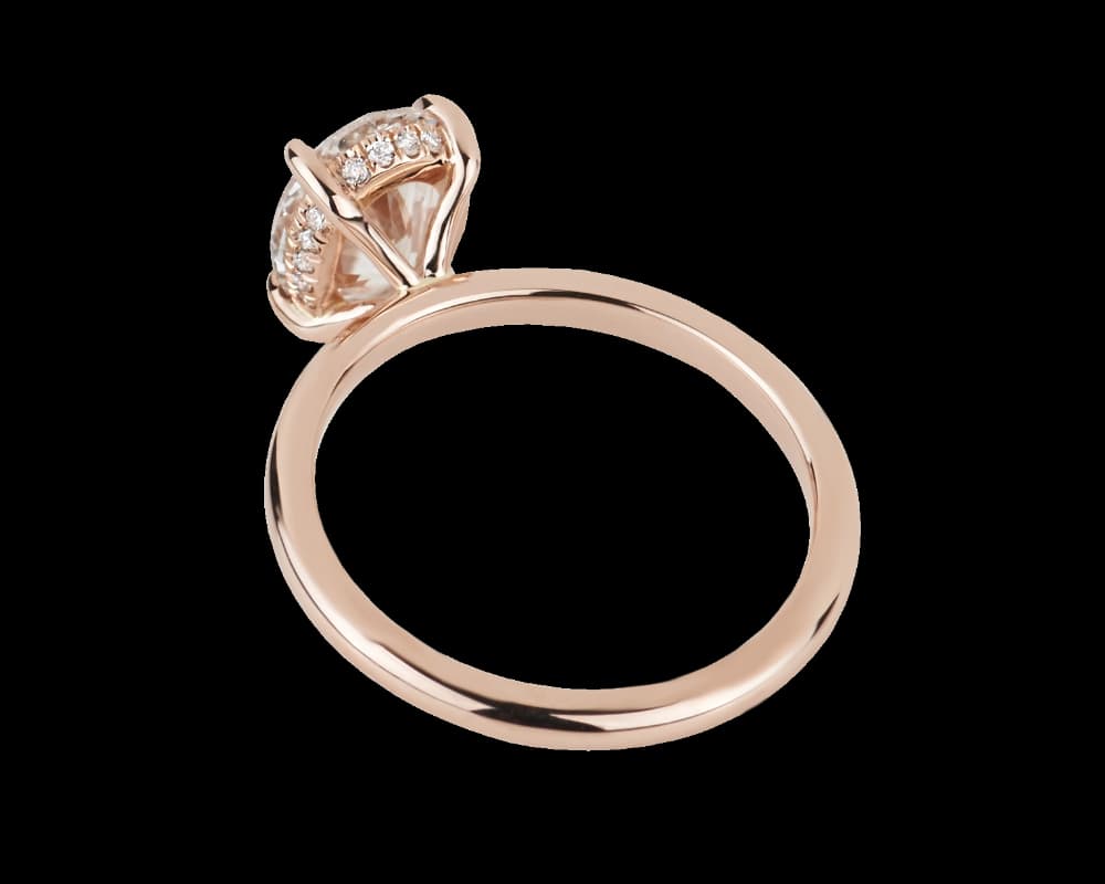 The Alaria Solitaire in Rose Gold