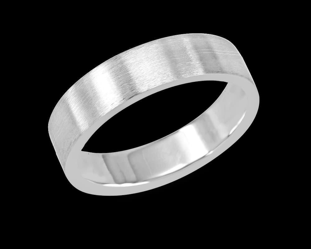 The Blake Brushed Wedding Band