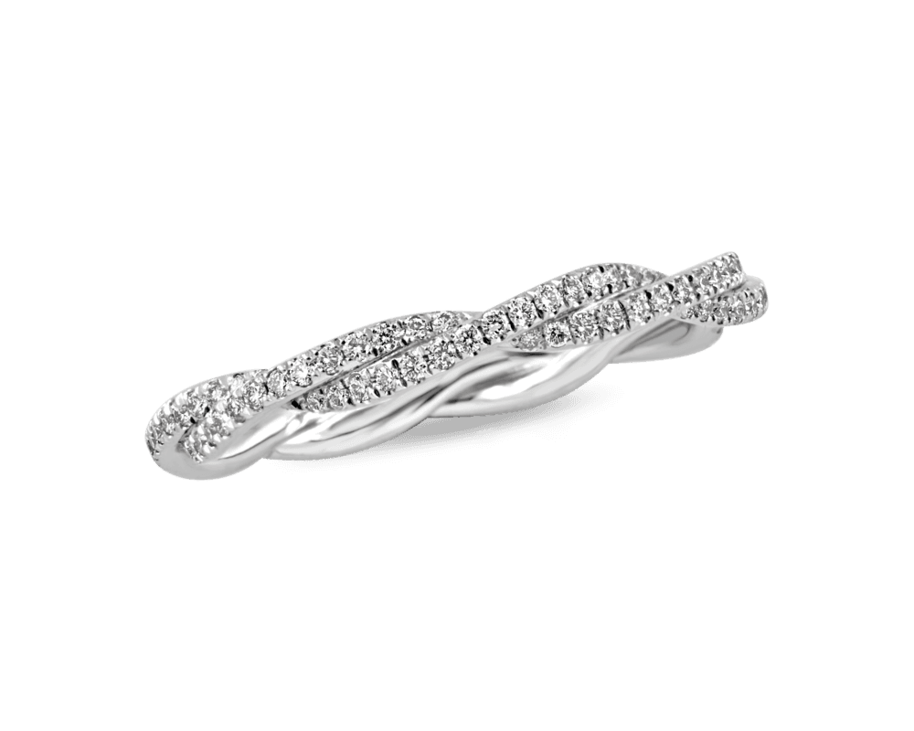 Twisted Pave Eternity Band
