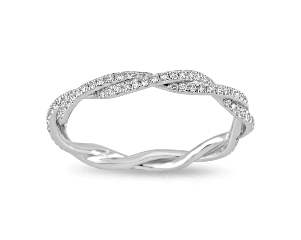 Twisted Pave Eternity Band