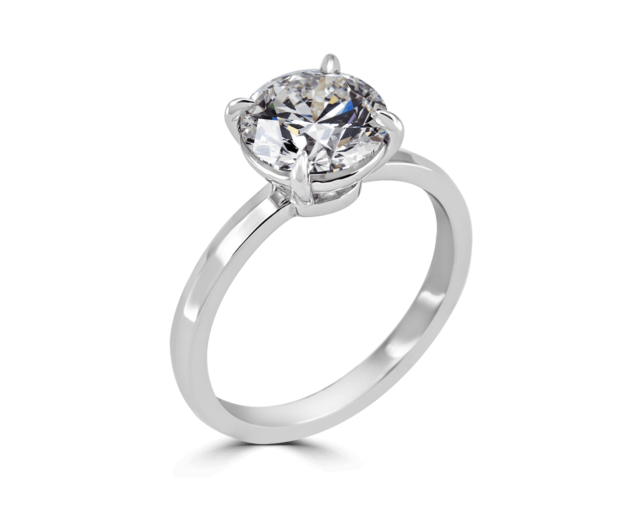 Classic Solitaire with Knife Edge Band