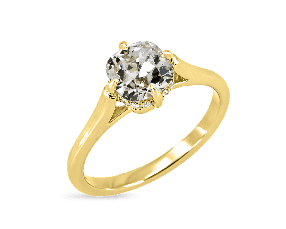 Compass Cathedral Solitaire with Invisible Halo