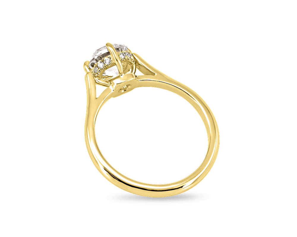 Compass Cathedral Solitaire with Invisible Halo