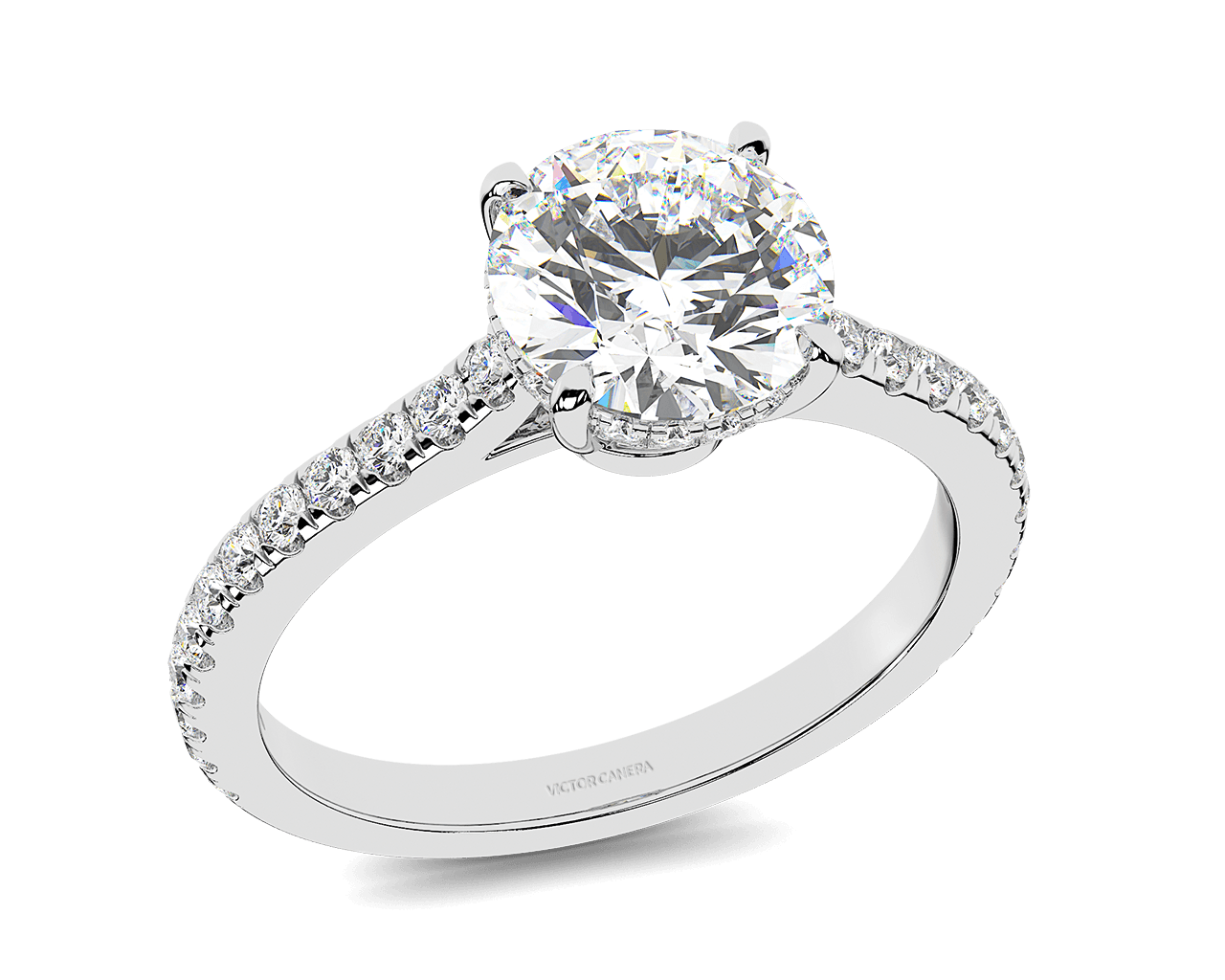 The Evelyn Pave Solitaire