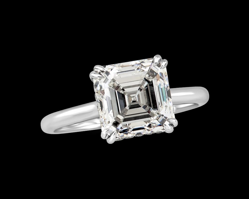 The Evelyn Solitaire with Open Profile