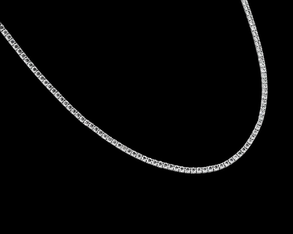 Classic Four Prong Tennis Necklace