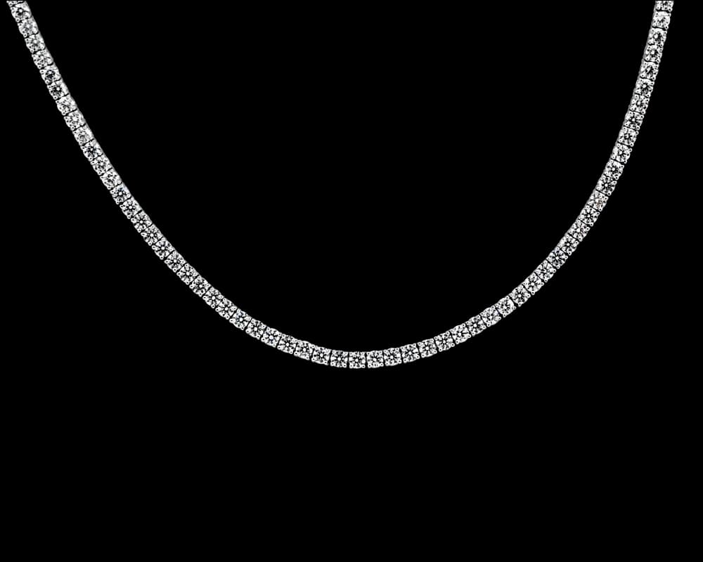 Classic Four Prong Tennis Necklace