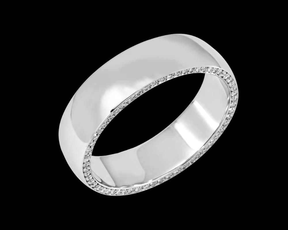 The Grayson Mens Band with Diamond Profile