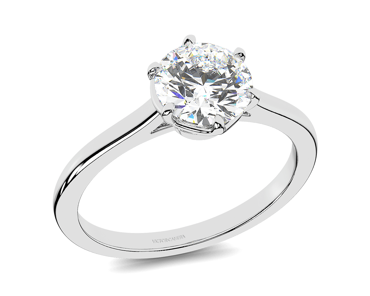 The Liana Six Prong Solitaire