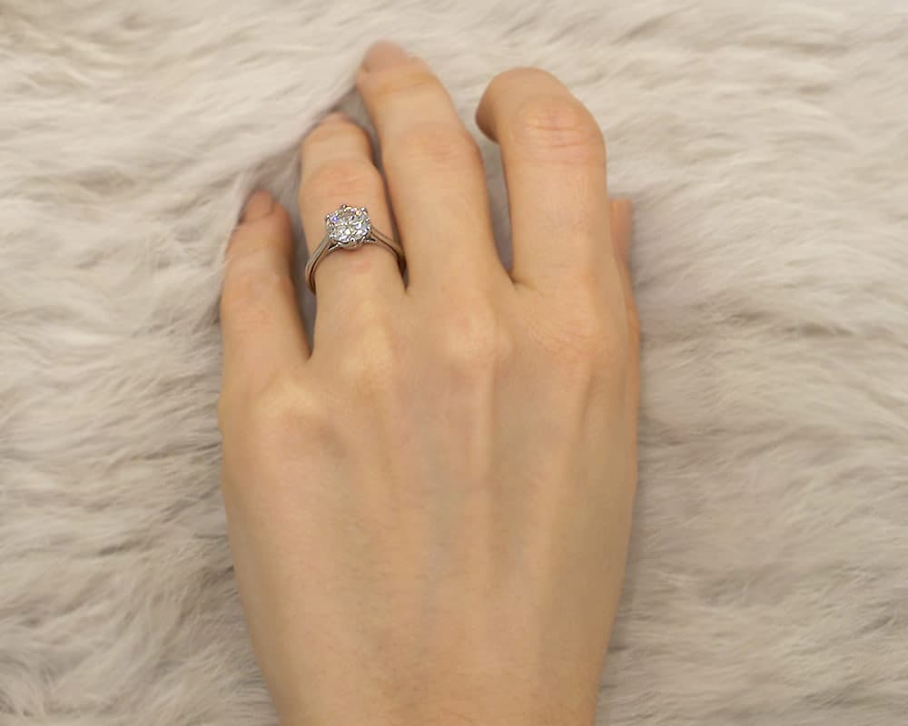 The Liana Six Prong Solitaire