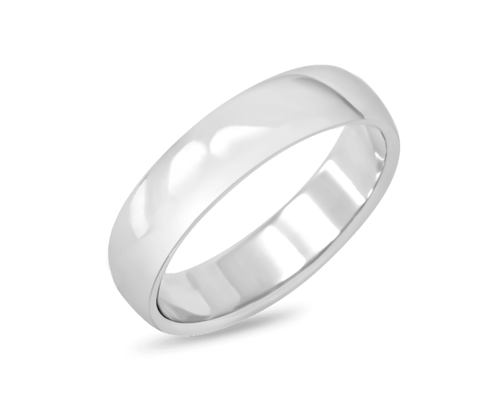 The Mason Domed Wedding Band