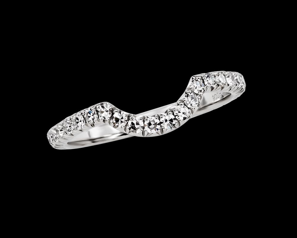 Flush Fitting Pave Eternity Band
