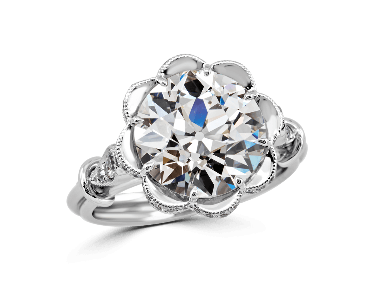 OEC Vintage Petal Motif Solitaire