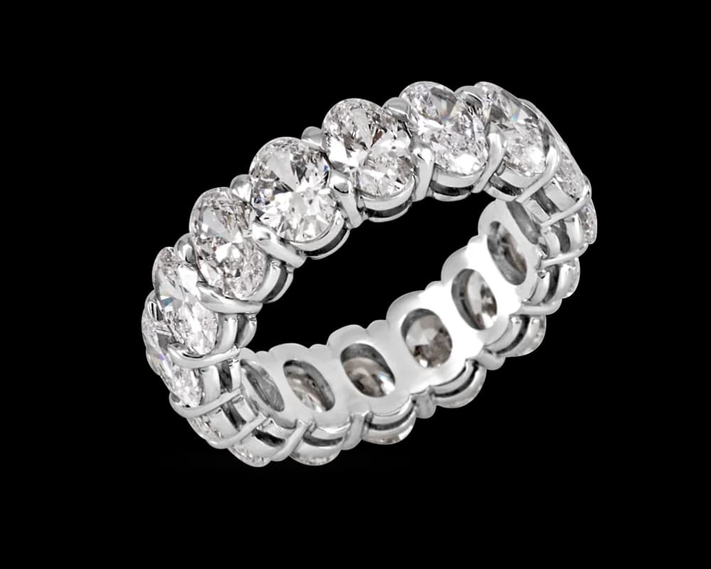 Oval Shaped Diamond Eternity Band