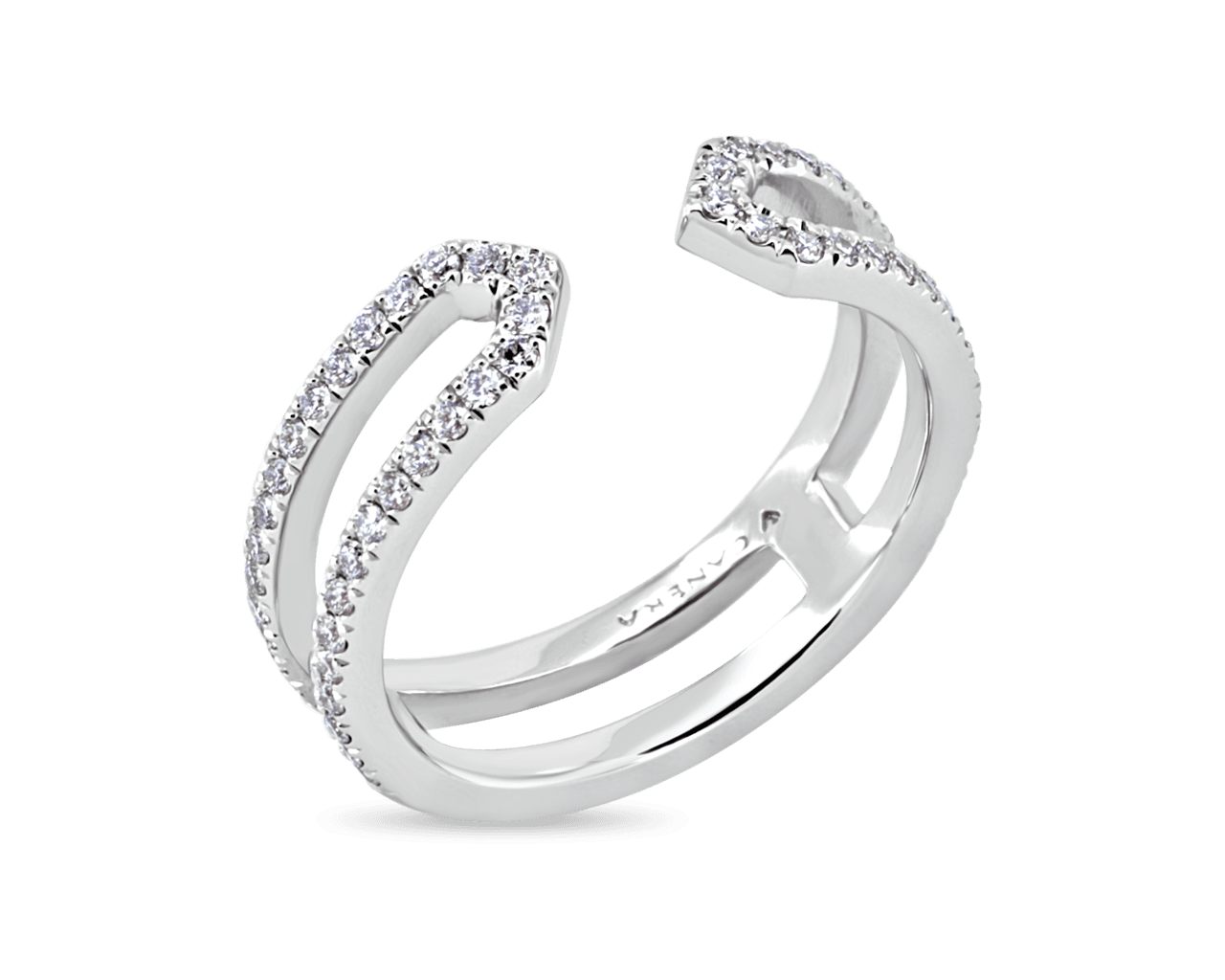 Pave Set Cuff Diamond Band