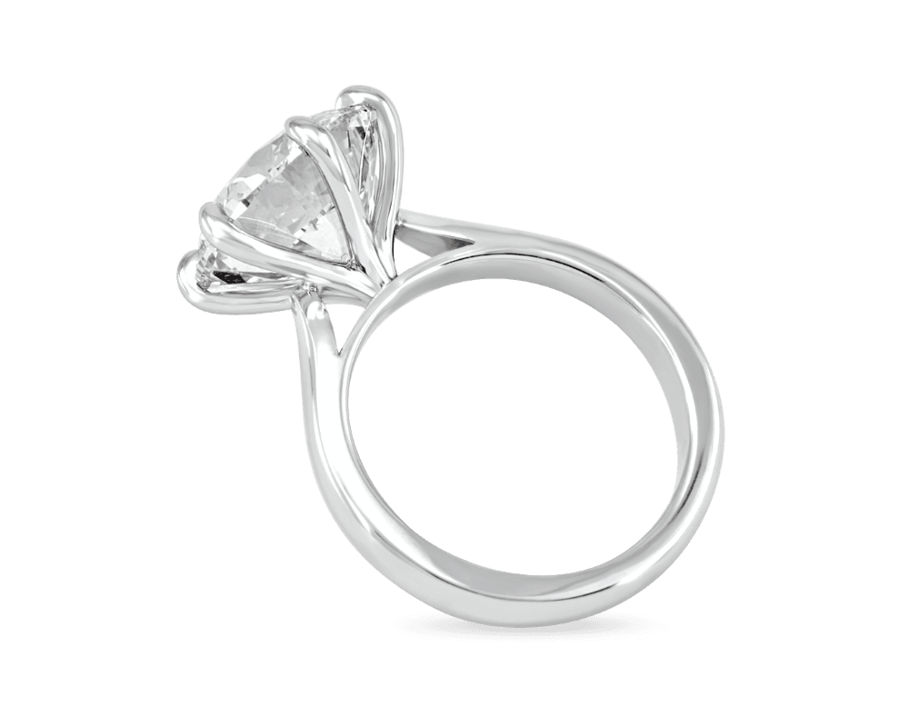 Six Prong Solitaire with Open Profile Head