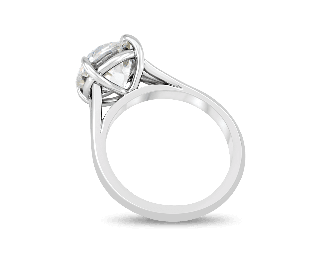 The Anne Marie Split Shank Solitaire with OEC center stone