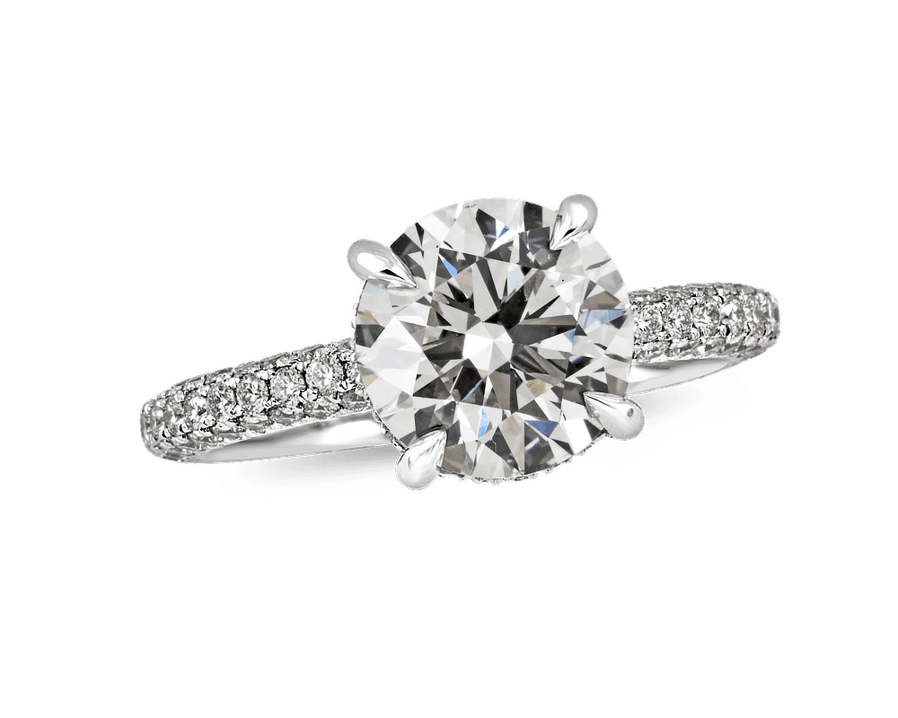 The Elayne Micro Pave Solitaire Ring